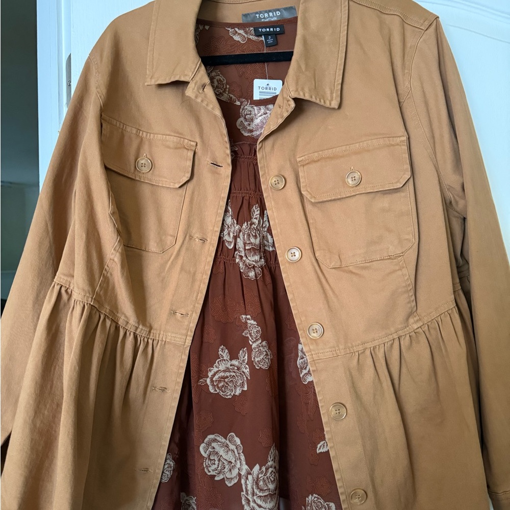 Torrid Camel Utility Jacket for Women